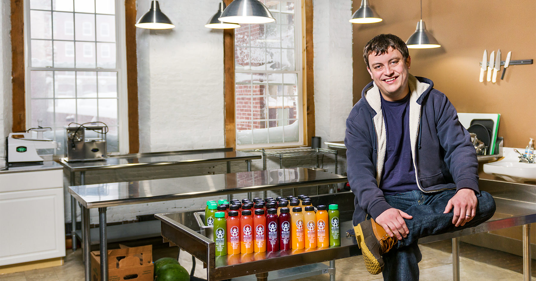 Tim Nickerson, of Maine Juice Company, Makers of Cold Press Juice